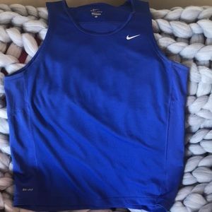 Blue Nike dri-fit running tank!
